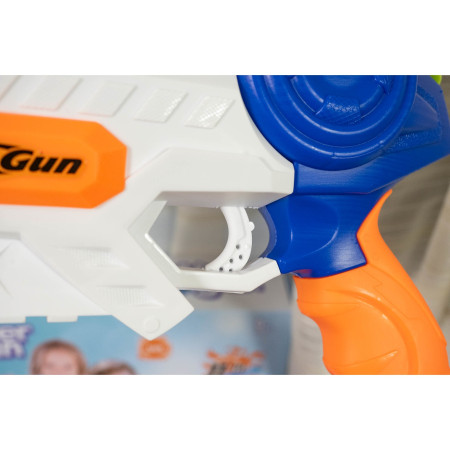 Set 2x Pistol cu Apa pentru Copii, Rezervor, Pentru Piscina/Plaja, Cyrax, 6ani+, Roz + Albastru, 1000 ML