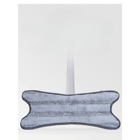 Rezerva Mop Plat,  din Fibre Superfine, Lavabila, 15 x 38 cm, Argintiu