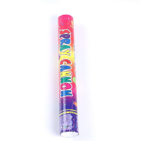 Tub de Confetii, Cyrax, Clasic, 80x5 cm, Confetii Asortate din Plastic, Eliberare prin Rasucire, Multicolor