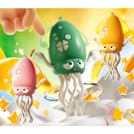 Caracatita Dansatoare, Cyrax, +3 Ani, 3 Moduri, din ABS, Incarcare USB, cu Undita Inclusa, 12.6 x 7.6 x 20.7 cm, Verde