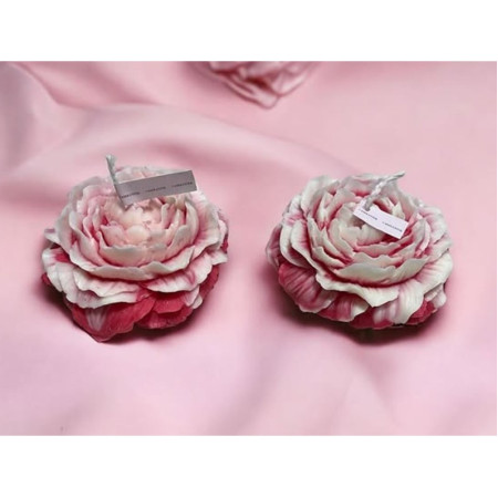 Lumanare Parfumata,  Model Trandafir, Ardere 10h, 70 g, 7.5 x 3.5 cm, Parfum de Trandafir, Rosu