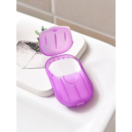 Mini Cutie de Sapun din Hartie,  de Unica Folosinta, Portabila, Potrivit pentru Calatorii, 20 buc, Roz