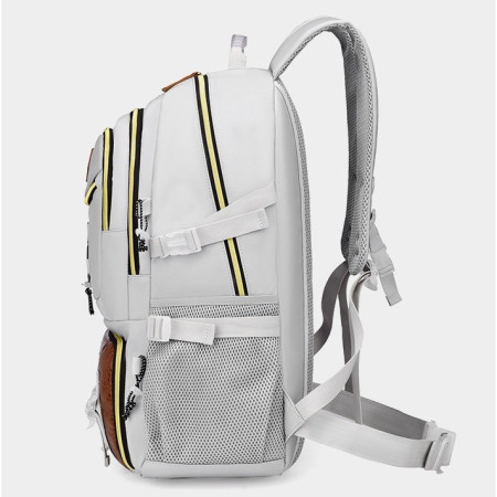 Rucsac Multifunctional pentru Calatorie,  pentru Alpinism, Voiaj, Drumetii, din Panza Oxford, 34x16x52 cm, Alb