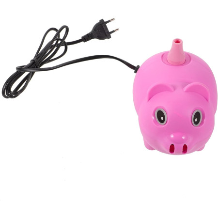 Cyrax Pompa Electrica Pentru Umflat Baloane, 380 W, din Plastic, Model Porc, Roz
