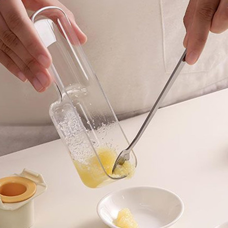 Razatoare Manuala, Cyrax, cu Recipient de Stocare, pentru Legume, din Plastic si Otel Inoxidabil, Multifunctionala, Alb