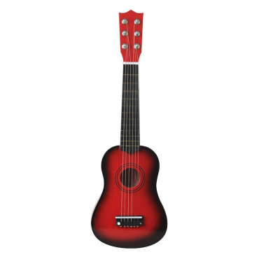 Chitara pentru Copii, Cyrax, din Lemn si Plastic, pentru Incepatori, 53.4 x 17.5 x 5.8 cm, Rosu Lucios