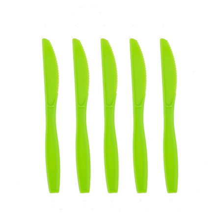 Set 10 Cutite de Unica Folosinta, Cyrax, Colectia Dino Park, 17 x 1.6 cm, din Plastic PE, Verde