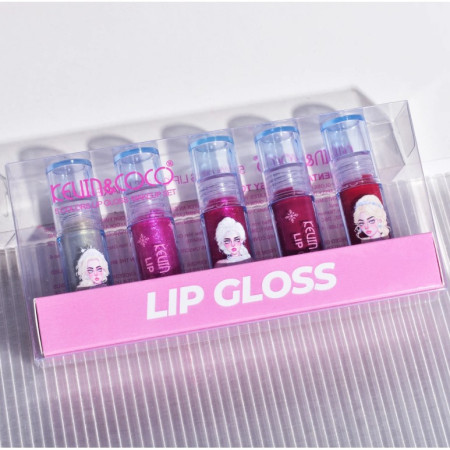 Set de Machiaj Kevin&Coco, 30 de Culori, Farduri de Pleoape, Iluminatoare Lichide, Lip Gloss-uri, Blush, Glitter, Model Regina Ghetii, 24.5x21.2x8.7 cm, Multicolor