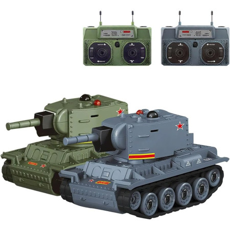 Mini Tanc cu Telecomanda, Cyrax, Wireless, 4 x 8 x 4 cm, cu Infrarosu, Verde