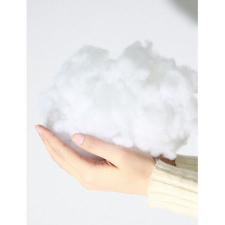 Perna de Calatorie,  Pentru Gat si Cap, Umplutura din Bumbac, 28x28x10 cm, cu Model Brodat Urs, Portocaliu