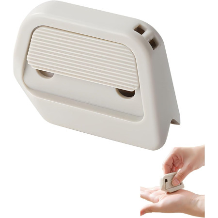 Cutter Portabil, Cyrax, din ABS, Magnetic, Lama Ceramica, Autoretractabila, Universal, Alb