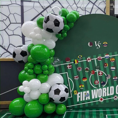 Set 12 Baloane, Cyrax, din Latex Standard, 25 cm, Verde