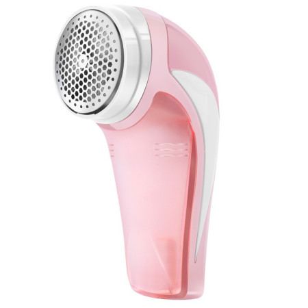 Aparat Pentru Curatat Scame, Par Si Praf,  Pentru Diferite Tipuri De Material, Cu Lame Din Otel Inoxidabil, Incarcare Prin USB Type-C, Cu Perie De Curatare si Cablu USB Incluse, 13.5x9 cm, Roz