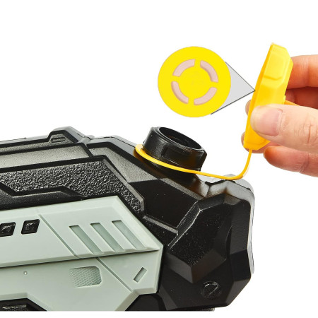 Pistol cu Apa de Inalta Presiune pentru Copii, Cyrax, Jucarie Pistol cu Apa, Capacitate 1.5 L, 43 x 20 x 4 cm, Petrecerile de Vara, 4-12 Ani, Negru Gri