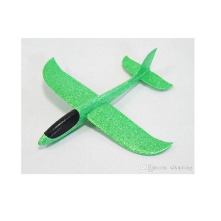 Avion planor din polistiren in punga , lungime 47 cm , Verde , Cyrax