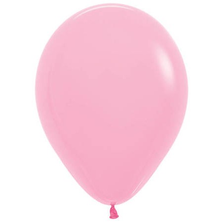 Set 10 Baloane din Latex, Cyrax, Model Party cu Buline si Simple, 30 cm, Roz, 2.8 g