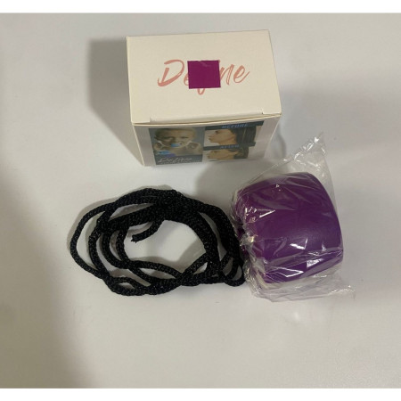 Dispozitiv de Tonifiere Faciala,  din Silicon, Corectare Mandibula/Maxilar, Mov