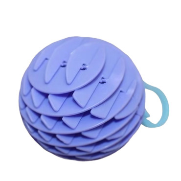 Jucarie Worm Fidget de Decompresie, Cyrax, Anti Stres, Dimensiune Compacta 6 cm, Dimensiune Extinsa 15.5 cm, Albastru eschis
