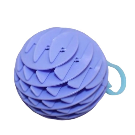 Jucarie Worm Fidget de Decompresie, Cyrax, Anti Stres, Dimensiune Compacta 6 cm, Dimensiune Extinsa 15.5 cm, Albastru eschis