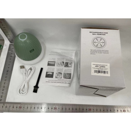 Aparat de Scame 2 in 1,  Curatare Haine si Lampa de Veghe, 3 Trepte, Incarcare Tip C, 4 W, 9 x 10 cm, Verde