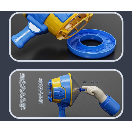 Suflator de Baloane, Cyrax, din Plastic, Functie de Suflare si de Facut Baloane, 4-6 Ani, 30.4 x 14.2 x 22.2 cm, Albastru