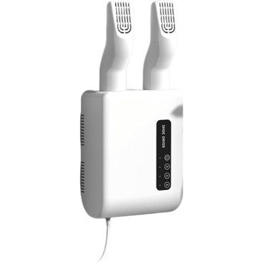 Uscator de Pantofi,  Functie de Uscare, Dezinfectie, Dezodorizare, Montaj pe Perete fara Perforare, din PVC, Silentios, Timer, Alb