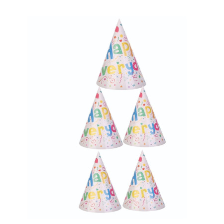 Set 6 Coifuri Happy Everyday, Cyrax, pentru Petrecere, 20x14 cm, Multicolor