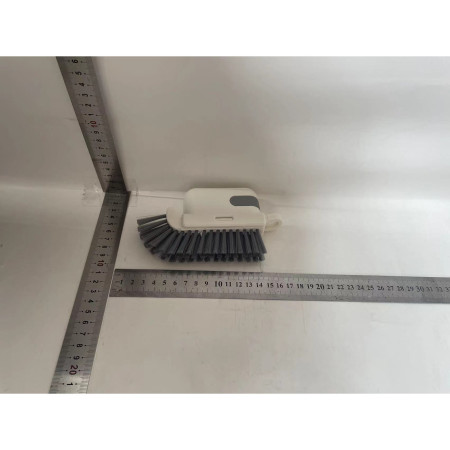 Perie Multifunctionala 3 in 1 de Curatare,  pentru Bucatarie, Vesela, Geamuri, Cap Detasabil, 9x15x2.5 cm, Gri