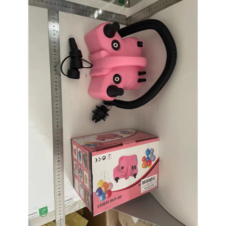 Pompa Electrica de Umflat Baloane, Cyrax, cu Doua Iesiri, Accesorii Incluse, 220V, Putere 600W, Accesorii petrecere, Roz