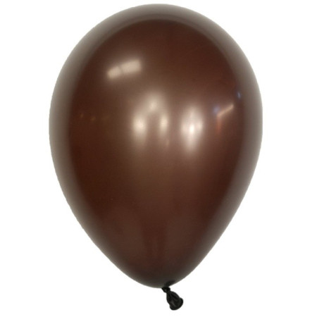 Set 10 Baloane din Latex, Cyrax, Model Party, 30 cm, 5x Maro, 5x Bej, 2.8 g