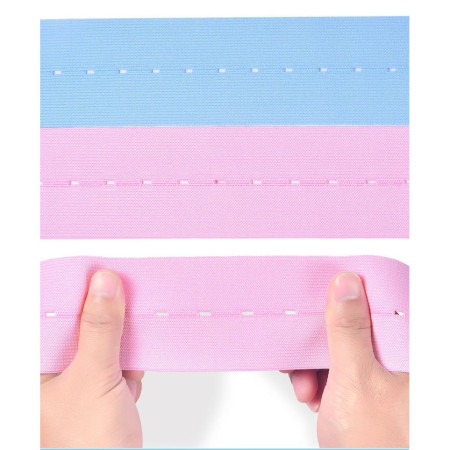 Set 2 Centuri de Monitorizare a Ritmului Cardiac Fetal,  Material Moale si Elastic, 6 x 130 cm, Albastru/Roz