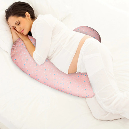 Set Perna pentru Gravide,  Husa Detasabila, Utilizare in Forma H si U, Reglabila, Latime Ajustabila, Proactive, Roz