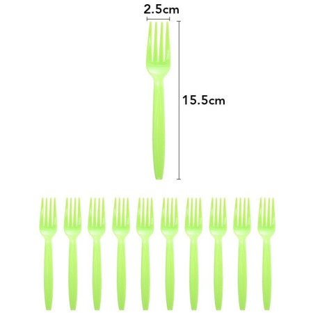 Set 10 Furculite de Unica Folosinta, Cyrax, Colectia Dino Park, 15.5 x 2.5 cm, din Plastic PE, Multicolor