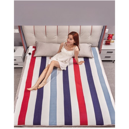 Patura electrica 180 x 150 cm,  130 W, Control Telecomanda, 9 Trepte de Caldura, Temporizator, Multicolor