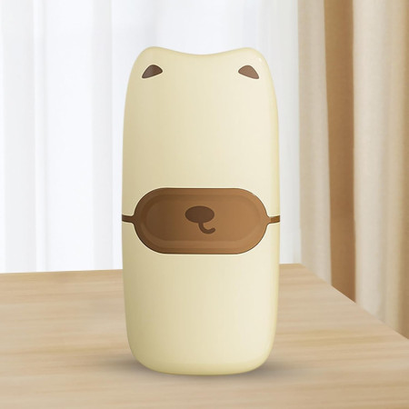 Mini Racleta de Curatare,  pentru Etichete, Adezivi, din ABS+ Metal, 2 Lame Incluse, Maro