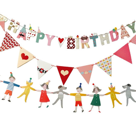 Banner Happy Birthday 100x200 cm, Cyrax, Rola de Ata Inclusa, Tematica Candy, Multicolor