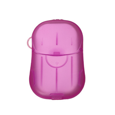 Mini Cutie de Sapun din Hartie,  de Unica Folosinta, Portabila, Potrivit pentru Calatorii, 20 buc, Roz