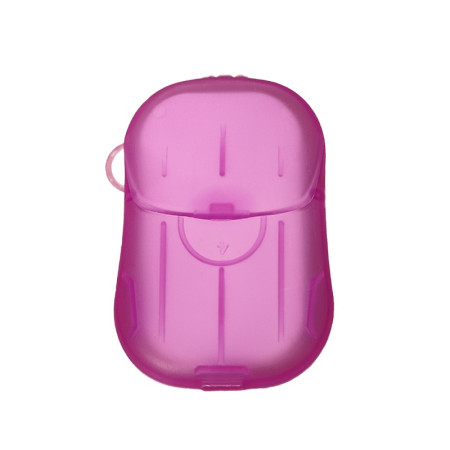 Mini Cutie de Sapun din Hartie,  de Unica Folosinta, Portabila, Potrivit pentru Calatorii, 20 buc, Roz