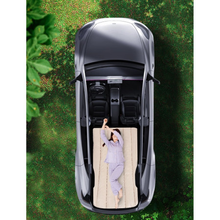 Saltea Speciala de Calatorie,  Tesla Model Y / 3, pentru Camping, Portbagaj, Spate, pentru Dormit in Aer Liber, Geanta si Perna Incluse, Gri