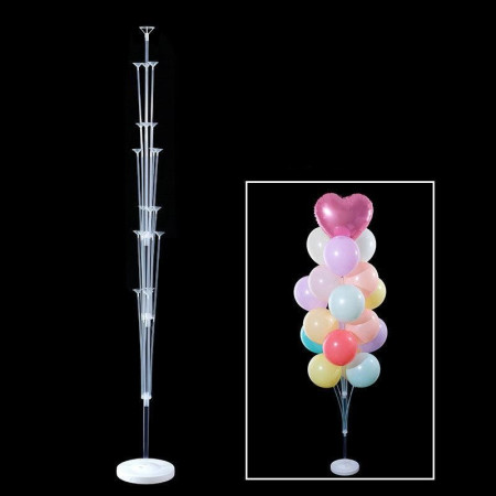 Suport pentru Baloane, Cyrax, cu Un Strat, pentru 19 Baloane, 160 cm, Transparent