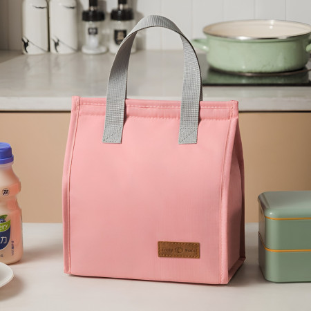 Geanta Termoizolanta Tip Bento Bag Cyrax, Camping Cooler, Aluminiu, 22.5x13x25,5 cm, 3.3 L, Roz