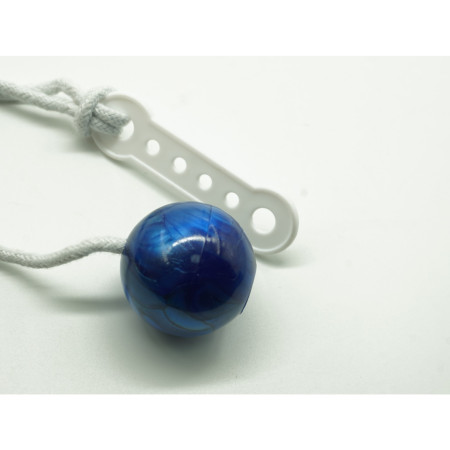 Jucarie interactiva cu bile, Cyrax, Clackers ball, antistres, Albastru, 40 mm