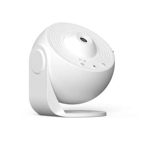Lampa Tip Proiector Galaxie,  pentru Dormitor, Tematica Cer Instelat, Model Glob, HD, Rotire 360 de Grade, 20 de Imagini, Incarcare USB, 10 W, 15x15 cm, Alb