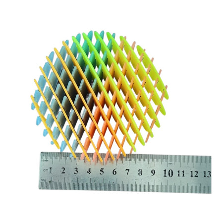 Jucarie Worm Fidget de Decompresie, Cyrax, Anti Stres, Dimensiune Compacta 10 cm, Dimensiune Extinsa 24.5 cm, Multicolor