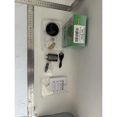 Aparat Auditiv BTE Reincarcabil, Cyrax, JZ-1088F, Aparat Auditiv Auxiliar cu Statie de Incarcare, In EAR, Amplificator de Sunet, din ABS Silicon, Bej