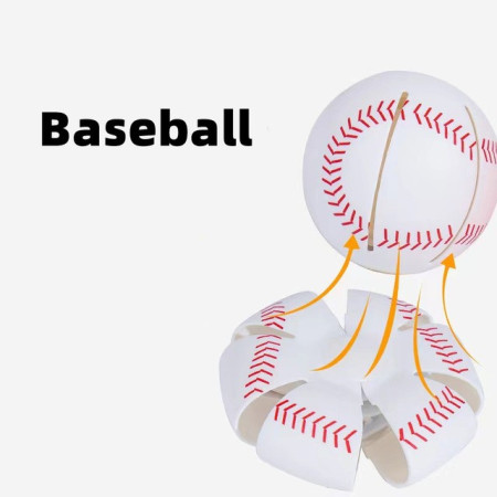 Minge UFO baseball Cyrax cu deformare, diametru 8 cm, 3 ani +, interactiva, minge magică OZN zburator, minge zburătoare, Alb