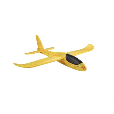 Avion planor din polistiren in punga , lungime 47 cm , Galben , Cyrax