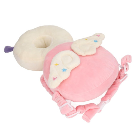 Perna tip Rucsac pentru Protectia Capului,  Tetiera tip Insecta, pentru Bebelusi, 33x6x19 cm, 180 g, Roz