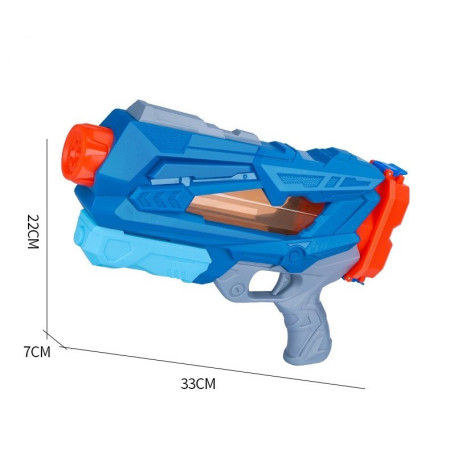 Pistol cu Apa pentru Copii, Rezervor, Pentru Piscina/Plaja, Cyrax, 6ani+,  Quick Fill, Albastru, 600ML