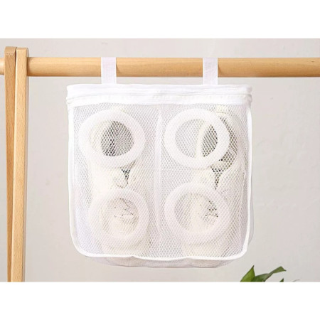 Sac pentru Spalare Incaltaminte,  pentru Masina de Spalat, 28x24.5x8 cm, Alb